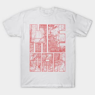 Medan, Indonesia City Map Typography - Oriental T-Shirt